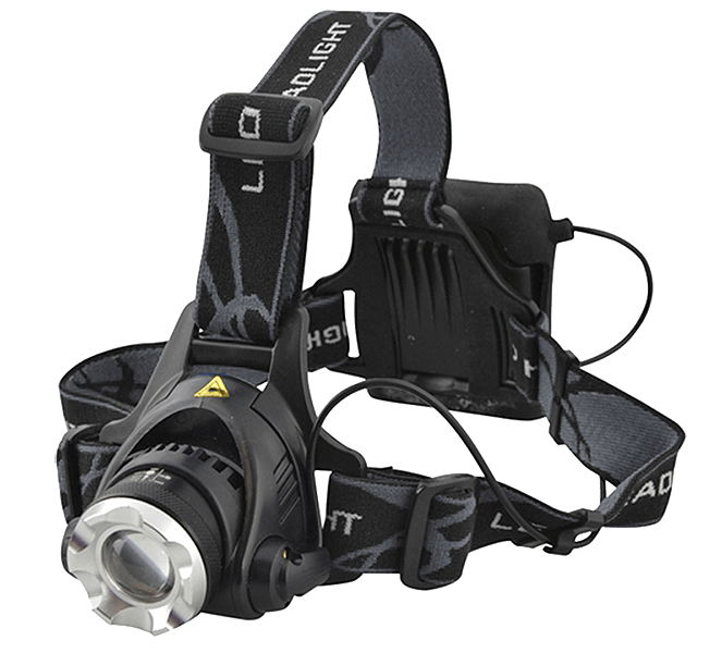 Lighthouse elite 3W LED Zoom Headlight - 4xAA