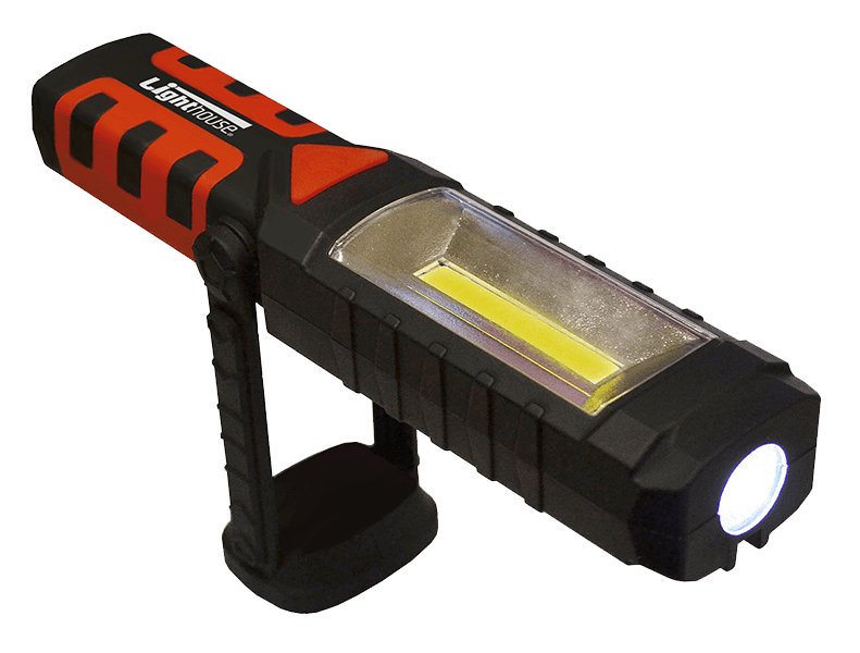 Lighthouse 3W COB LED Swivel Base Torch - 3xAAA - Blister