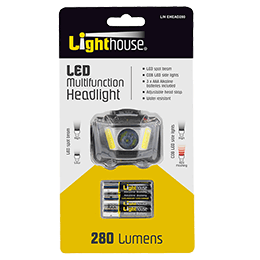 Lighthouse elite LED Multifunction Headlight - 3xAAA